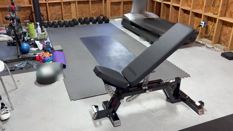 Still from my Keppi Fitness Bench6000 FID Weight Bench video